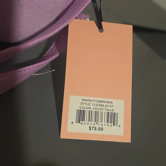 JUICY COUTURE NWT Wingin It Violet Tulle Camera Bag - Picture 6 of 8